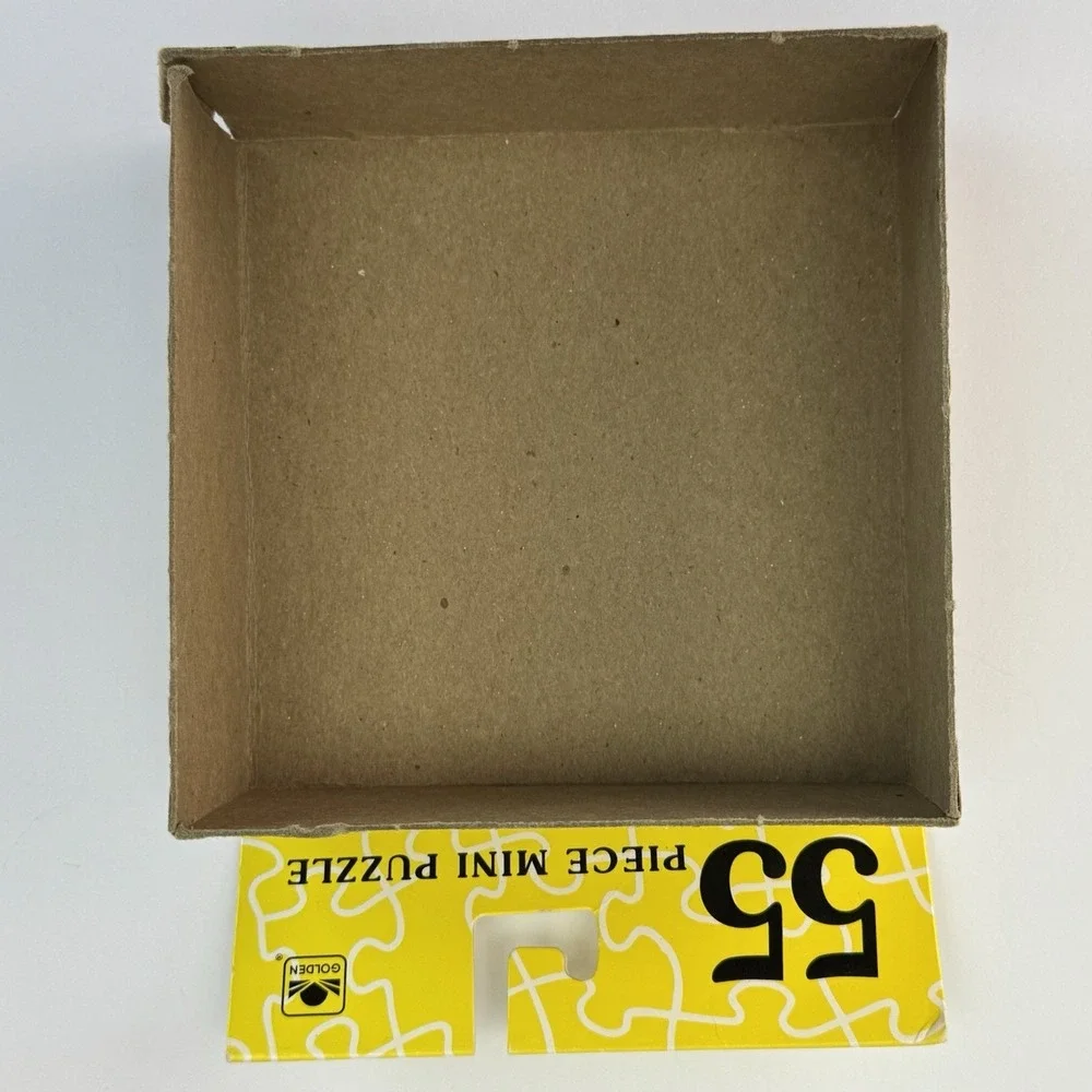 Vtg Disney Mickey Mouse In The Rain Mini Puzzle 55 Piece Golden‎ Rare Complete
